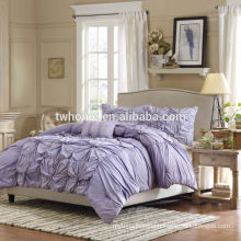 Madison Park Harlow Duvet Cover Purple Ruched Pieced Bedding Set